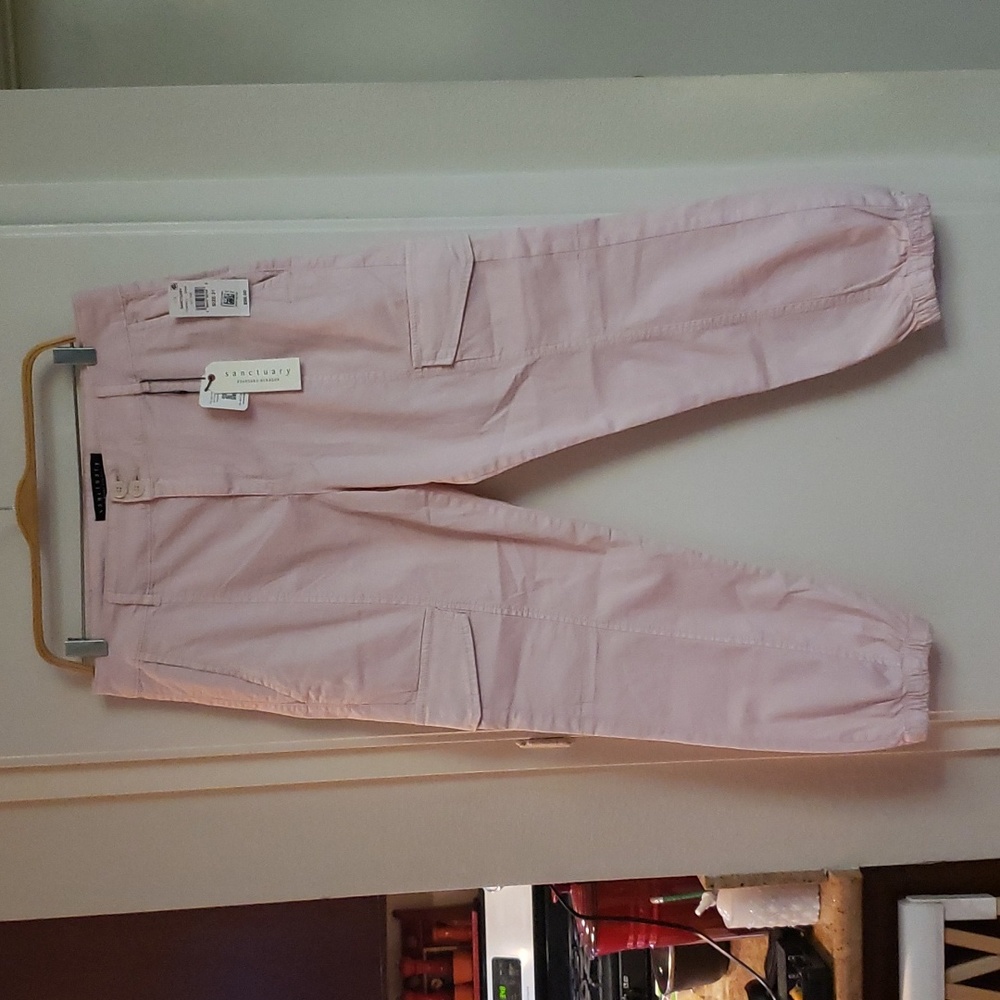 NWT Sanctuary light pink surplus cargo pants SIZE 31